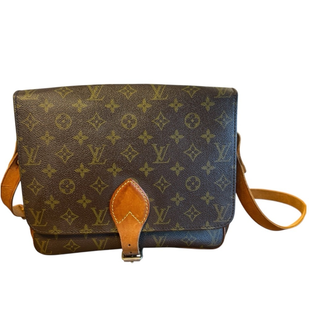 Louis Vuitton Monogram Cartouchiere GM Canvas Leather Crossbody Bag/Shoulder Bag